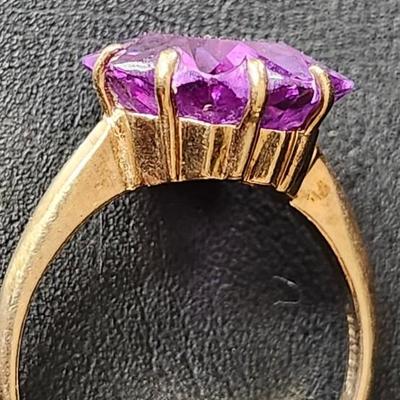 Blue Purple Sapphire Ring