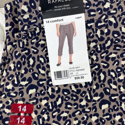 New 3 Pair Capri Pants Size 14