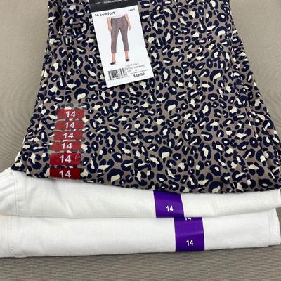 New 3 Pair Capri Pants Size 14