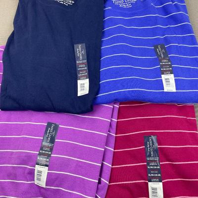 4 New Long Sleeve Crew Neck Tops XL