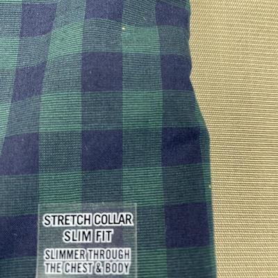 New Men’s Navy/Green Check Shirt Medium