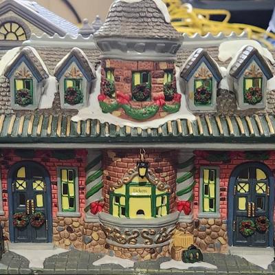Sale Photo Thumbnail #36: Lemax Christmas Town set w/ Town Hall Butcher Library & many more. Great condition.

Will receive all items pictured as is.