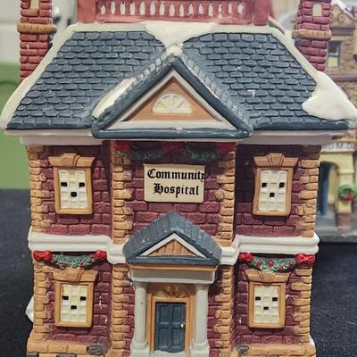 Sale Photo Thumbnail #37: Lemax Christmas Town set w/ Town Hall Butcher Library & many more. Great condition.

Will receive all items pictured as is.