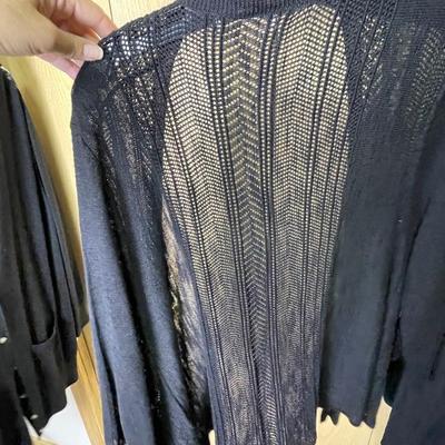 5 Black and White Cardigans XL Calvin Klein and more