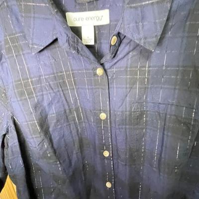 8 Women’s Shirts XL, 1X Chaps, Liz