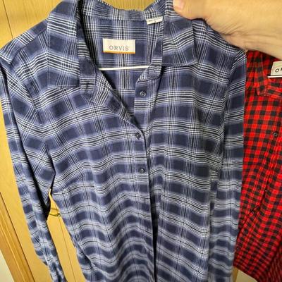 3 Orvis Women’s Flannel Shirts Medium