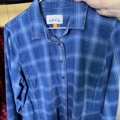 3 Orvis Women’s Flannel Shirts Medium