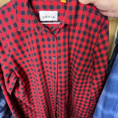 3 Orvis Women’s Flannel Shirts Medium