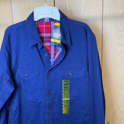 New Men’s Land’s End Flannel lined Shirt Medium