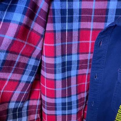New Men’s Lands End Flannel lined Shirt Medium