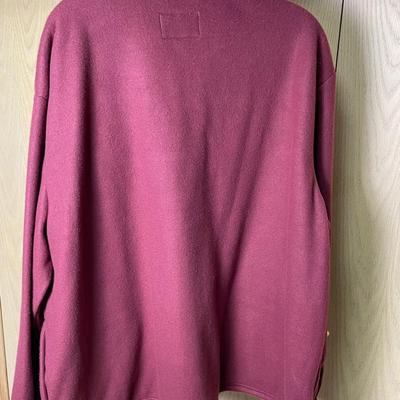 New Men’s Rust Fleece Button Down Shirt XXL