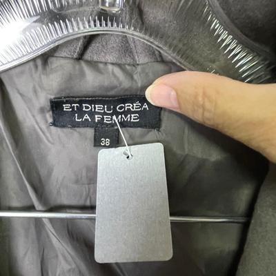 Women’s Vintage Grey Wool and Nylon look Jacket