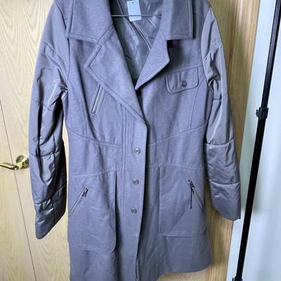 Women’s Vintage Grey Wool and Nylon look Jacket