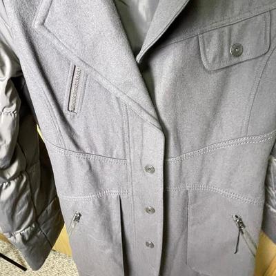 Women’s Vintage Grey Wool and Nylon look Jacket