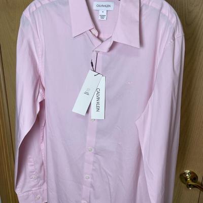 New Women’s Calvin Klein Pink Shirt Medium