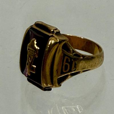 10K Gold 1963 High School Class Ring