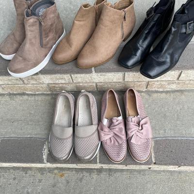 5 Pair Women’s Booties, Shoes Size 9