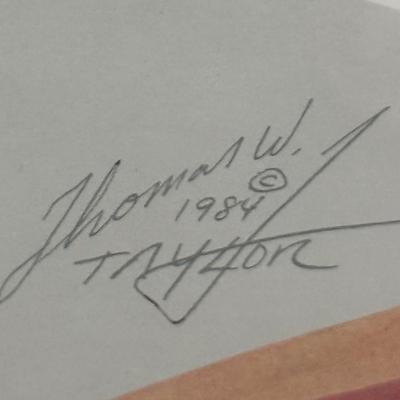 Sale Photo Thumbnail #185: In good condition. Signed in pencil by the artist in 1984.  Limited edition, #340 0f 4100.