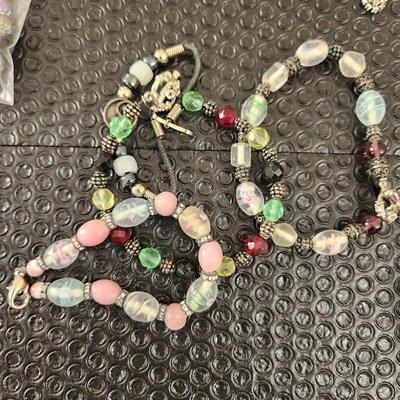 Lot of Costume Jewelry Necklaces Bracelets , Earings , Mother of Pearl, Sarah Coventry , Monet, Les Bernard