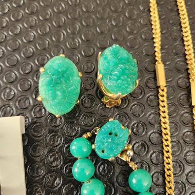 Lot of Costume Jewelry Necklaces Bracelets , Earings , Mother of Pearl, Sarah Coventry , Monet, Les Bernard