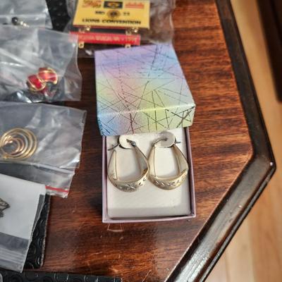 Jewelry Lot Marcasite Heart, Aynsley , Earings, Tie Tack, Cufflinks, Cubic Zirconia necklace, Steel by Design, Bulova Watch,