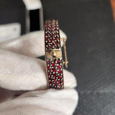 Vintage Jewelry Lot Amethyst Crystal, Bracelet, Cora Earings , Lona W Germany Earings