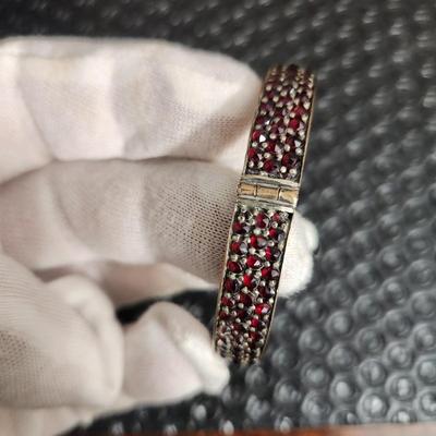 Vintage Jewelry Lot Amethyst Crystal, Bracelet, Cora Earings , Lona W Germany Earings