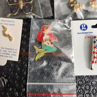 Costume Jewelry Lot Pins ,Lia Sophia Necklaces Earings