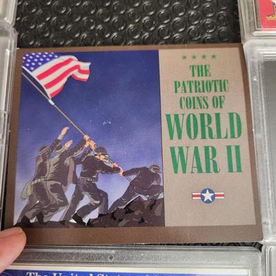 UnitedStates Coins Lot Buffalo Nickels, World War II Coins, 1971 S Eisenhower Dollar, 1976 Proof sets , and others