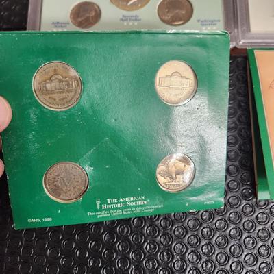 UnitedStates Coins Lot Buffalo Nickels, World War II Coins, 1971 S Eisenhower Dollar, 1976 Proof sets , and others