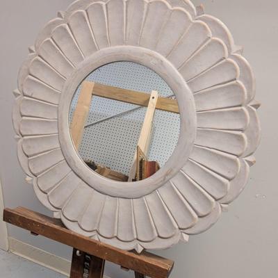 Sale Photo Thumbnail #2206: White Flora Mirror