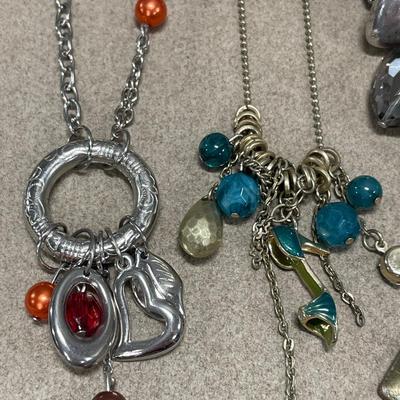 5 necklaces