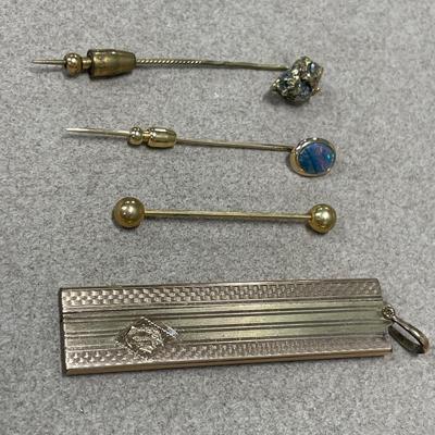 10k Opal pin and more pins with small comb locket
