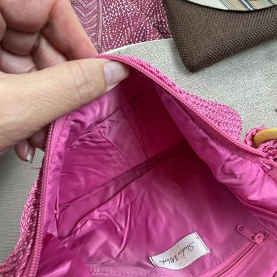 4 Purses & Fabric Basket