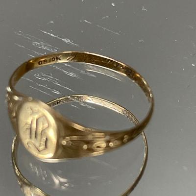 10k baby ring