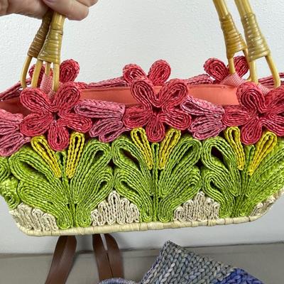 Lot of 4 Purses Brights Woven