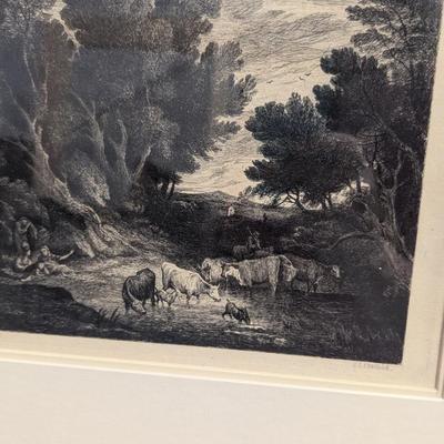 Sale Photo Thumbnail #2132: Signed Gainsborough RS Chattock Richard Samuel Chattock Etching