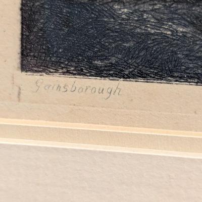 Sale Photo Thumbnail #2133: Signed Gainsborough RS Chattock Richard Samuel Chattock Etching