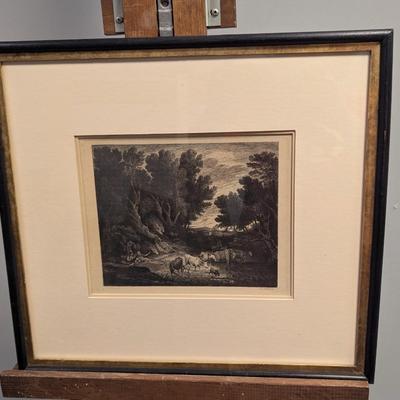 Sale Photo Thumbnail #2131: Signed Gainsborough RS Chattock Richard Samuel Chattock Etching