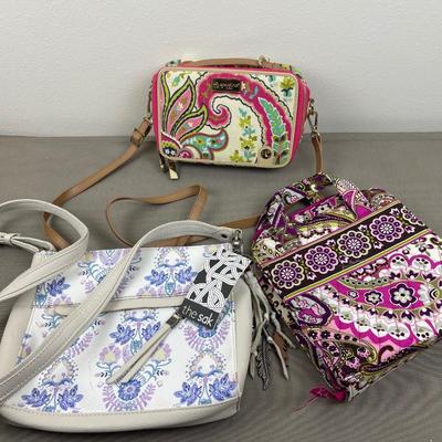 3 Better Handbags The Sak, Vera Bradley, Spartina