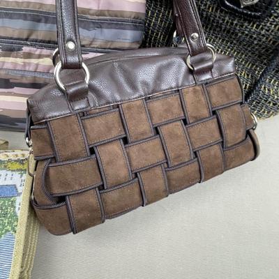 4 Purses including Rolling Tote, Lug, Brighton