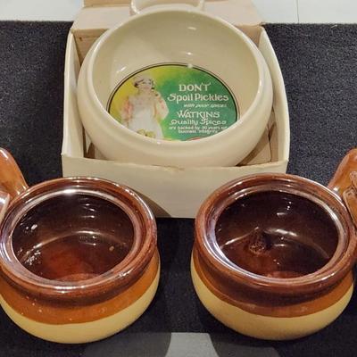 Sale Photo Thumbnail #254: Vintage Soup Bowl With Lid Watkins Heritage Collection Bowl

Will receive all items as is. All are in great condition