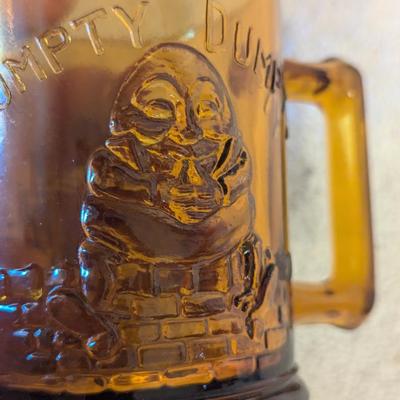 Tiara Amber Nursery Rhymes Humpty Dumpty glass