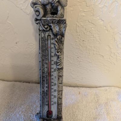 Gorgoyle Thermometer Resin Wall Hanger