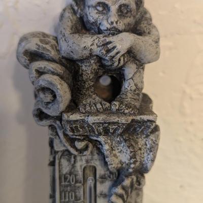 Gorgoyle Thermometer Resin Wall Hanger