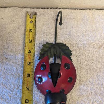 Metal Art Wall Hanging Lady Bug