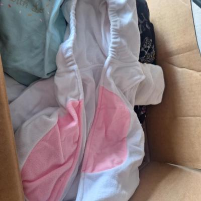 Box of infant girls clothing