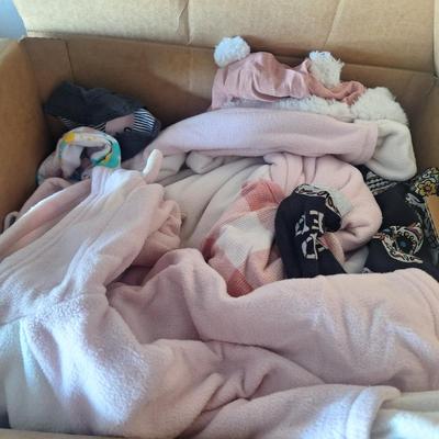 Box of infant girls clothing