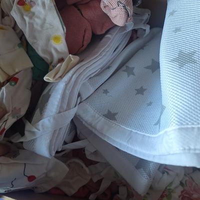 Box of infant girls clothing