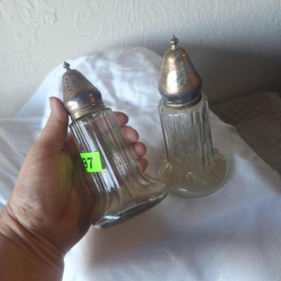 Large salt and pepper shakers